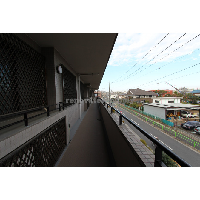 共用部廊下からの眺望